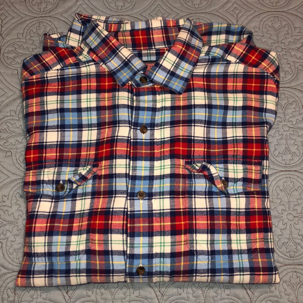 Vineyard Vines Large Flannel Men’s Button Down